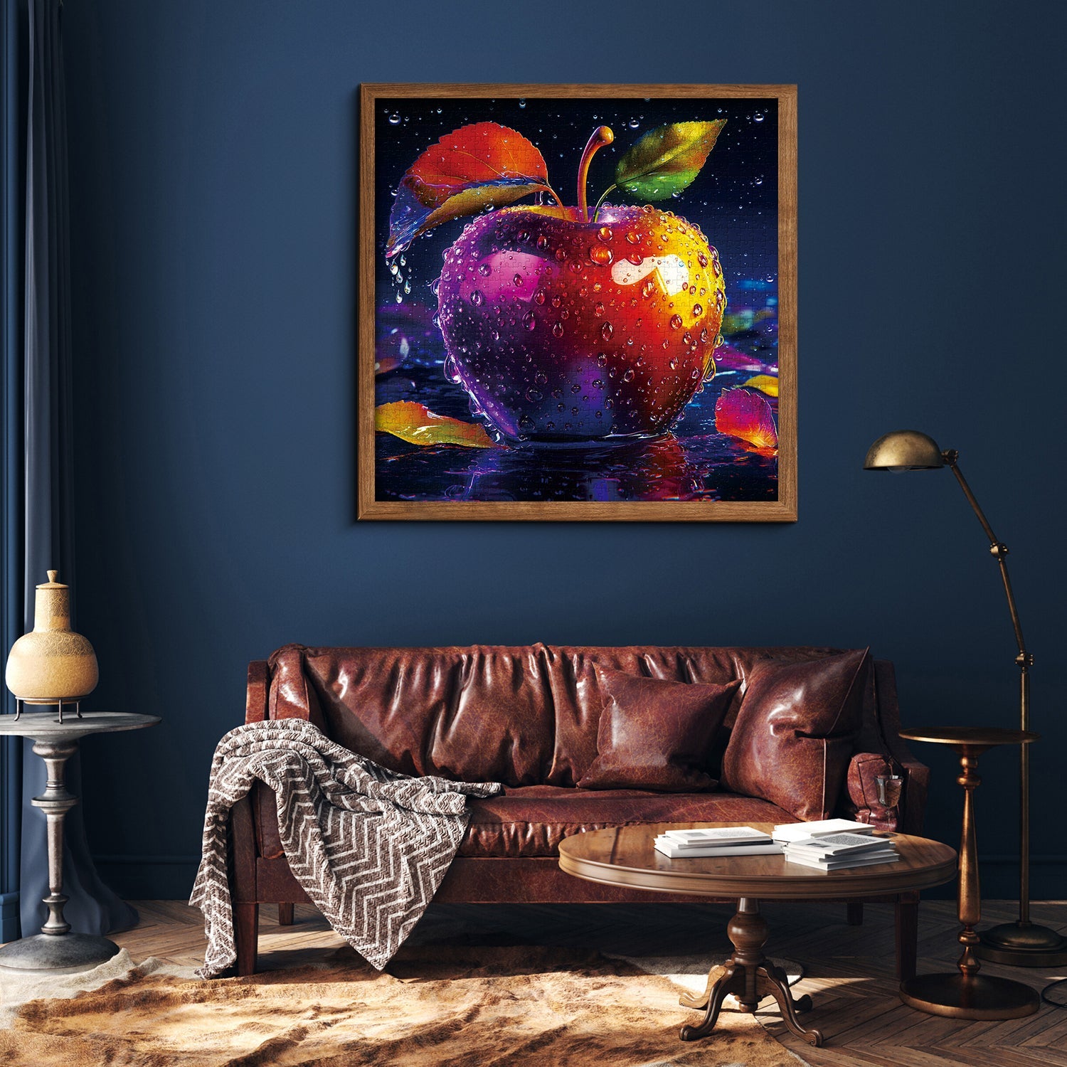 Regentropfen -Apfel -Puzzles 1000 Stücke