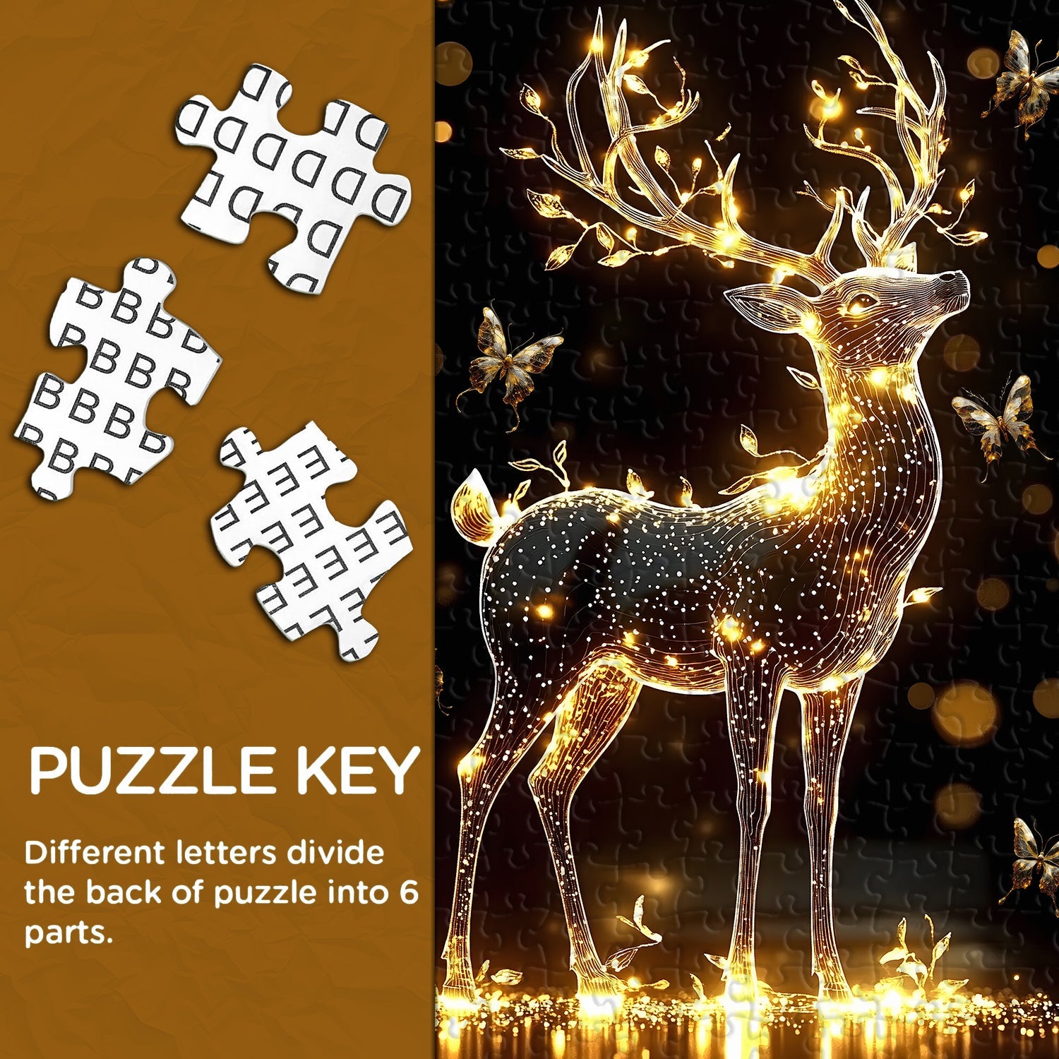 Cerf de puzzle léger 1000 pièces