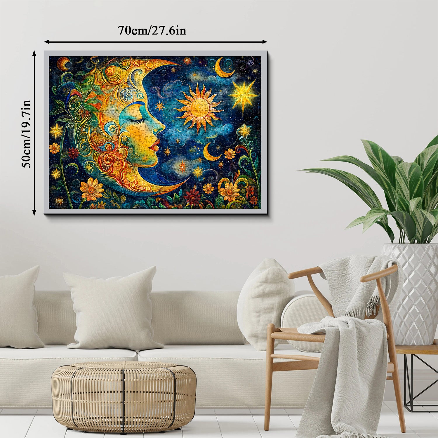 Moon Starry Night Jigsaw Puzzle 1000 Pieces