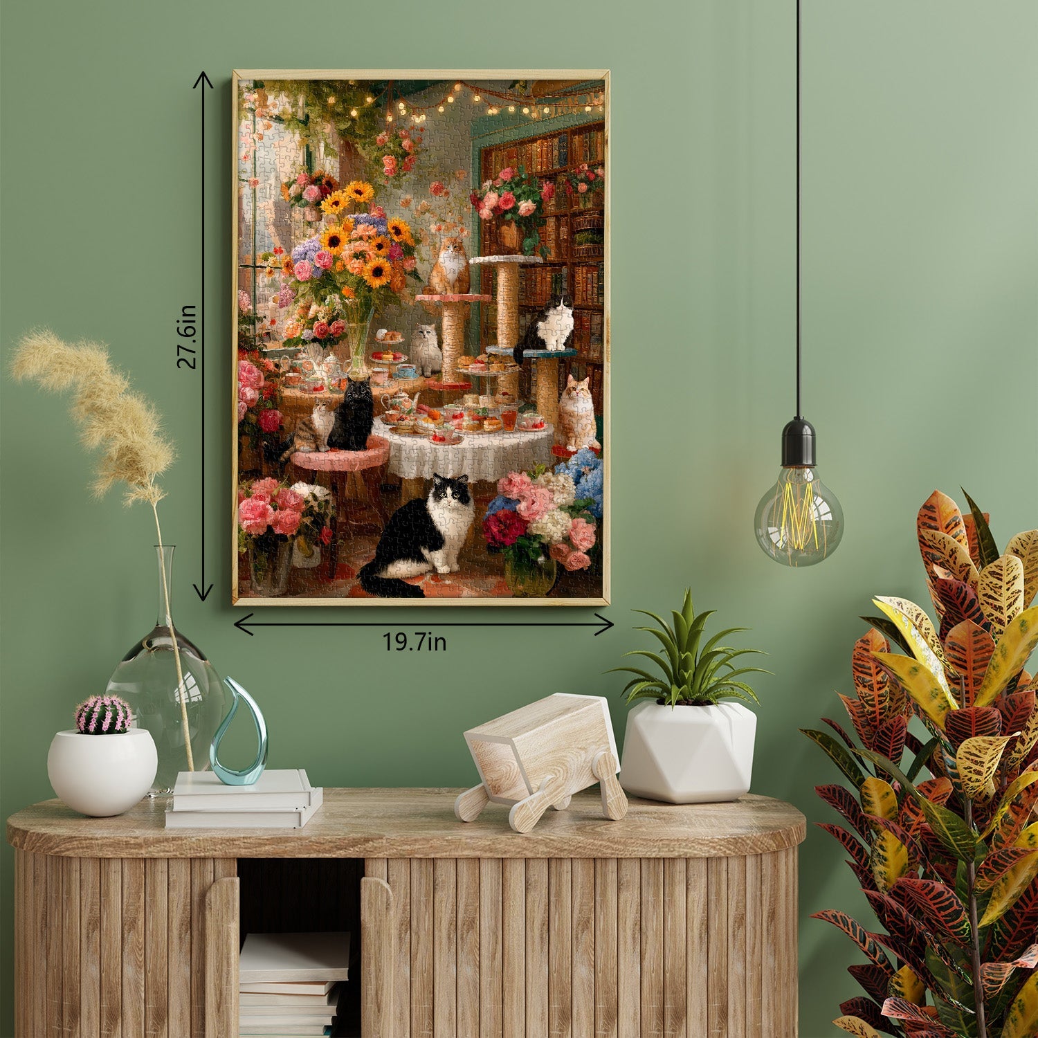 Puzzle da 1000 Pezzi del Cozy Cat Cafe