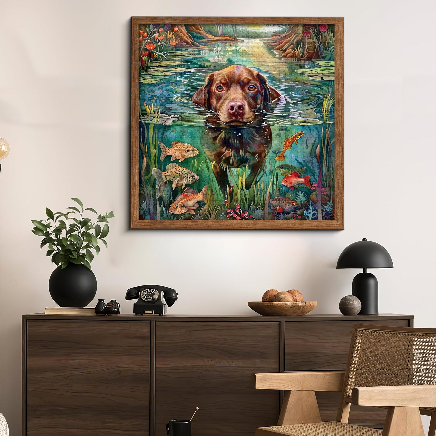 Puzzle cucciolo di laghetto 1000 pezzi