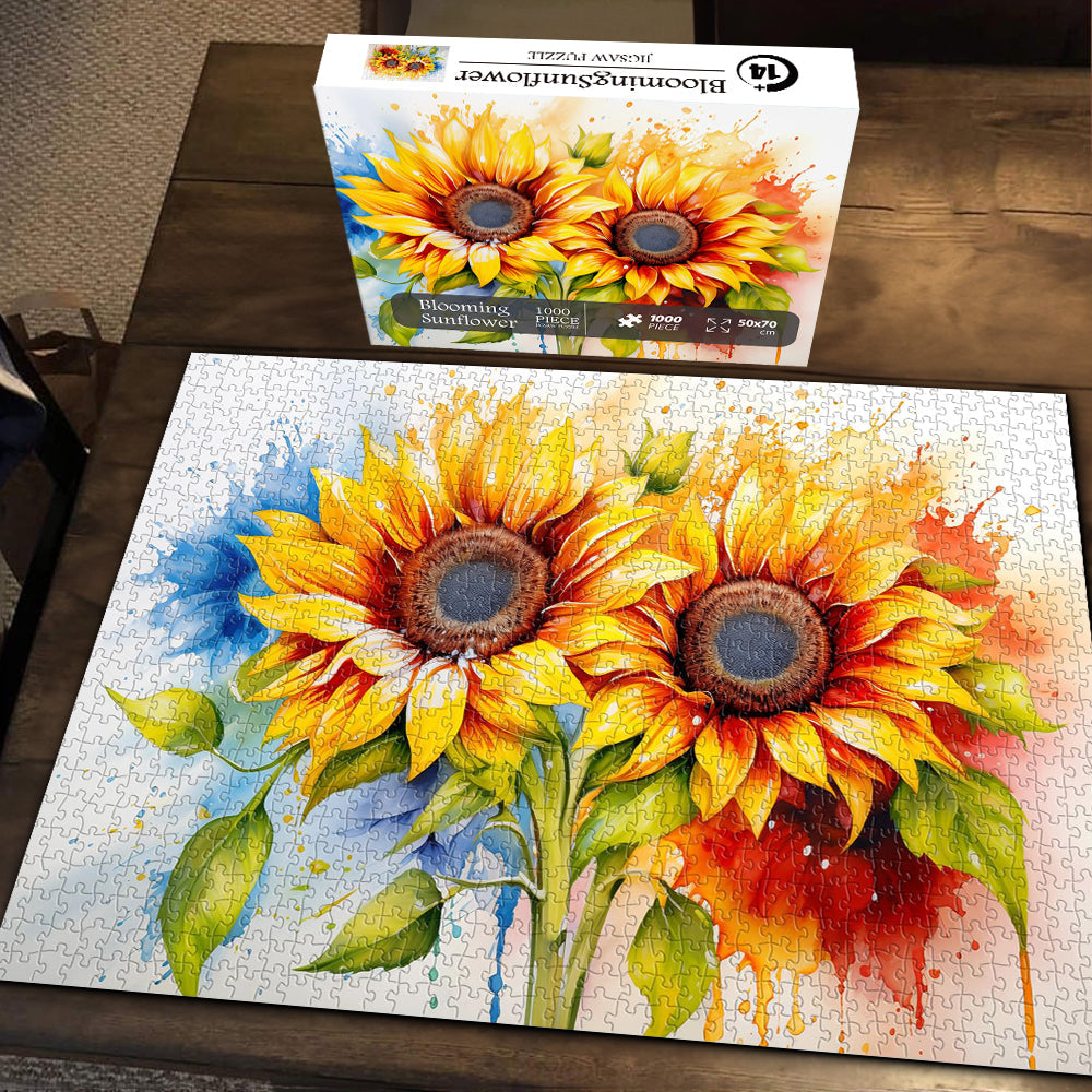 Blühende Sonnenblumen Puzzle 1000 Stücke