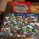 Weihnachten freudiger Stadt Adventskalender Puzzle 1000 Stücke