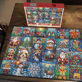 Weihnachtsschätze Advent Kalender Puzzle 1000 Stücke