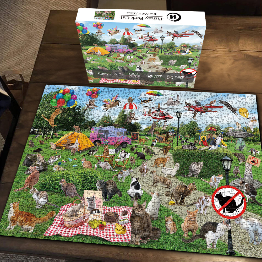 Park kacken Katzenpuzzle 1000 Stücke