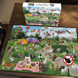 Park kacken Katzenpuzzle 1000 Stücke