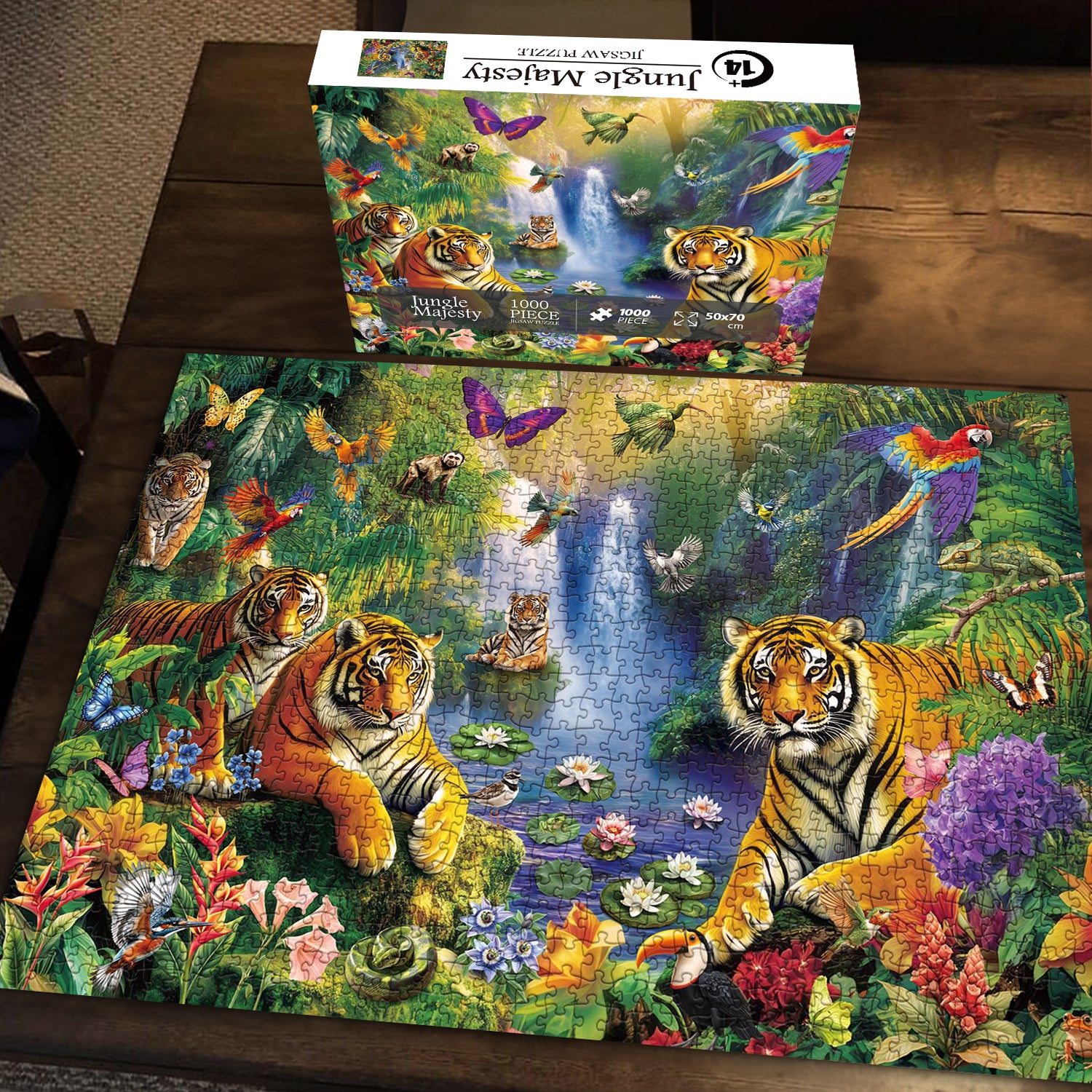 Jungle Majesté Puzzle de puzzle 1000 pièces