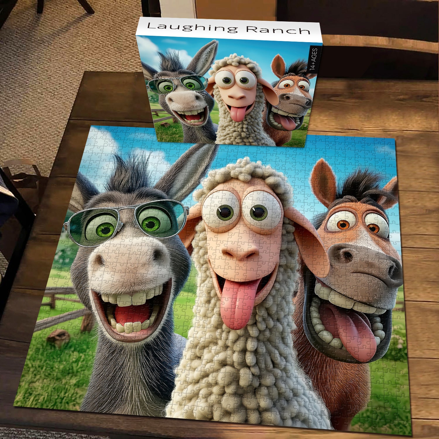 Puzzle del Ranch Ridente 1000 Pezzi