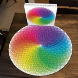 Rundfarbener Farbverlauf unmögliches Puzzle 1000 Stücke