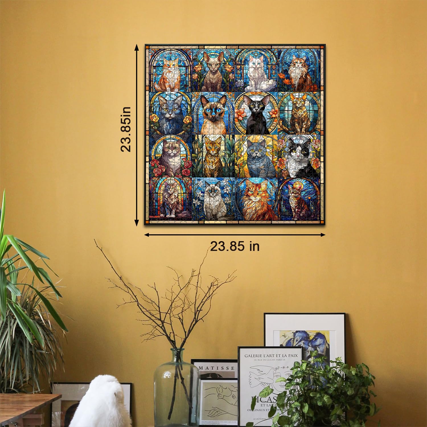 Buntglas Katzenpuzzle 1000 Stücke