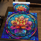 Buntglas -Lotus -Puzzle 1000 Stücke