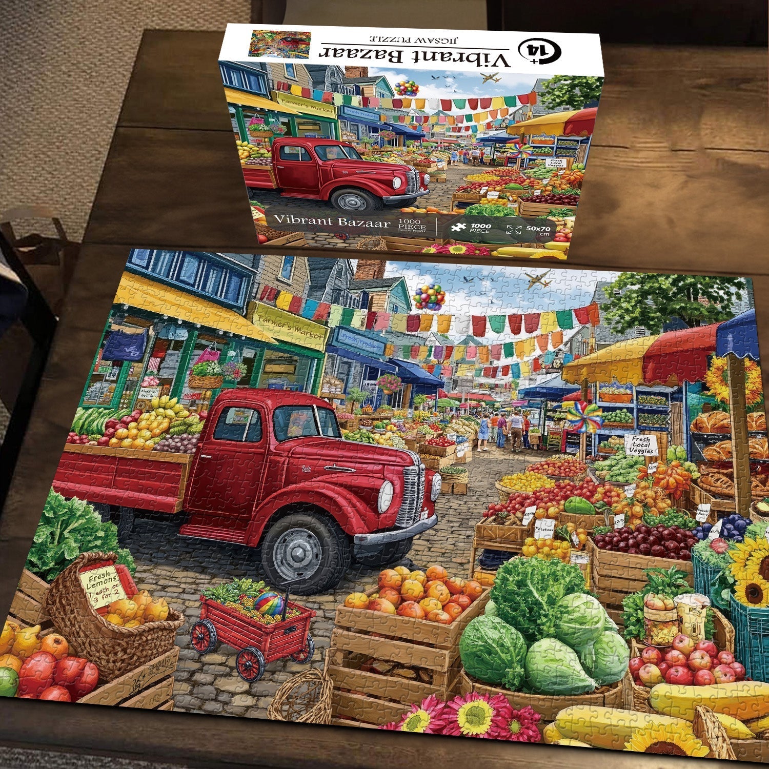 Vibrant Bazaar Jigsaw Puzzle 1000 Pieces