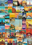 Vintage World Travel Poster Puzzle 1000 Teile