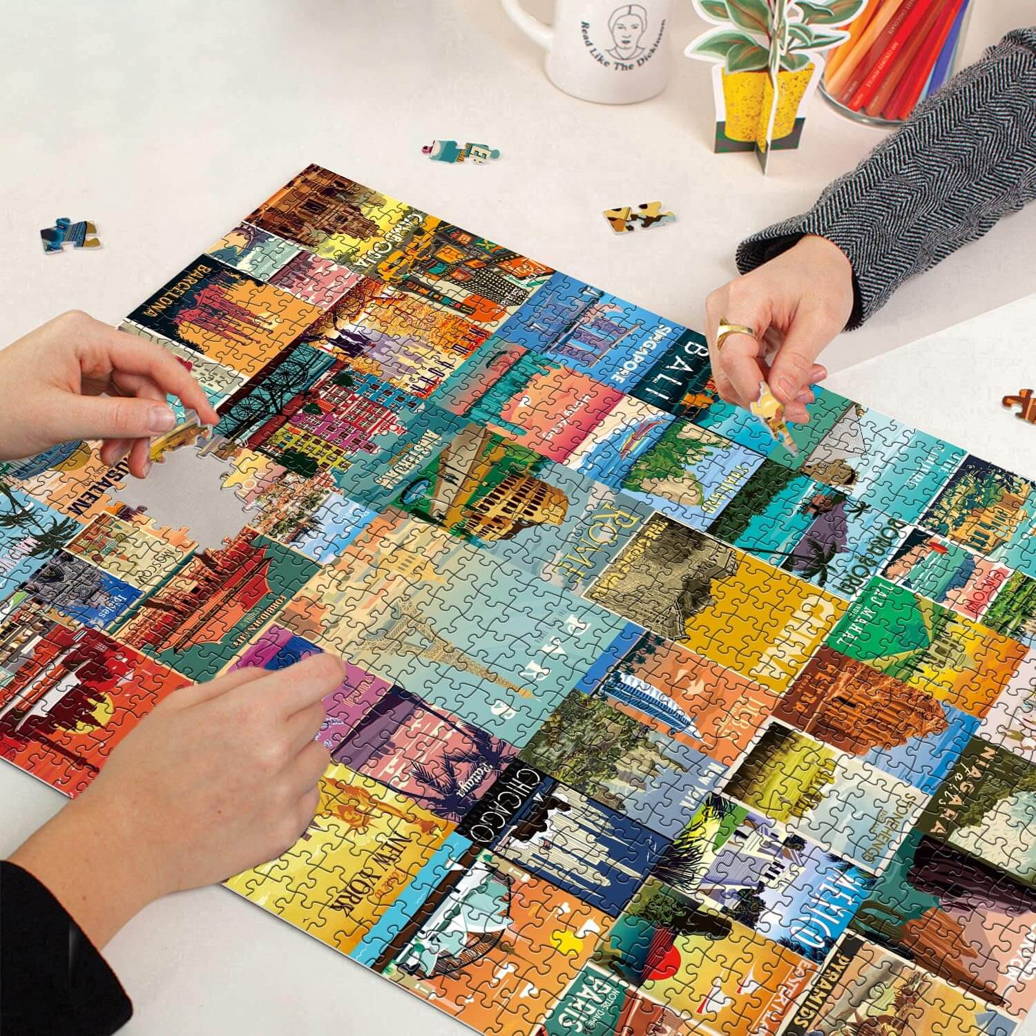 Vintage World Travel Poster Puzzle 1000 Teile