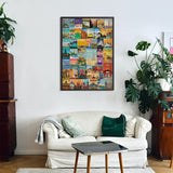 Vintage World Travel Poster Puzzle 1000 Teile