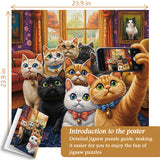 Cats in the lens Jigsaw Puzzle 1000 Pieces