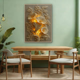 Golden Flower Relief Jigsaw Puzzle 1000 Pieces