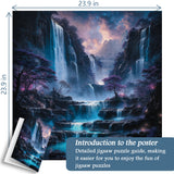 Violet Cascade Jigsaw Puzzle 1000 Pieces