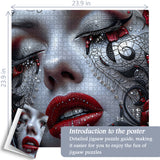 Silver Lace Kiss Jigsaw Puzzle 1000 Pieces
