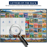 L'Amérique en timbres Puzzle 1000 pièces