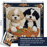 Puppy Feast Jigsaw Puzzle 1000 Piece