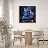 Rompecabezas de tigre iluminado por las estrellas, 1000 piezas