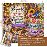 Grateful Floral Cup Jigsaw Puzzle 1000 Pieces