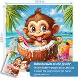 Puzzle de rêve de l'île des singes 1000 pièces