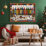 Quilted Christmas Town Jigsaw Puzzle 1000 Pieces