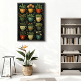 Puzzle da 1000 pezzi con tazze piene di piante