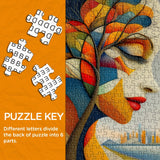 Puzzle Visage en pleine croissance 1000 pièces