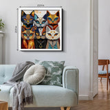 Abstraktes Katzenpuzzle 1000 Teile