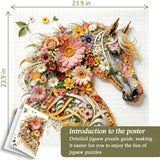 Puzzle Cavallo in Fiore 1000 Pezzi