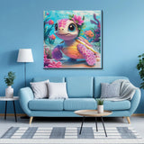 Puzzle en forme de tortue rose 1000 pièces