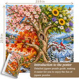 Arbre des saisons Puzzle 1000 pièces