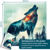 Starry Nightwolf Jigsaw Puzzle 1000 Piece