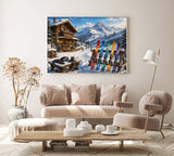 Skiers' Mountain Retreat Puzzle 1000 Stück