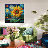 Sternenhaftes Sonnenblumen-Puzzle 1000 Teile