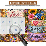 Grateful Floral Cup Jigsaw Puzzle 1000 Pieces