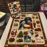 Puzzle vintage patchwork natalizio da 1000 pezzi