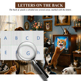 Retro Katzenhaus Puzzle 1000 Teile