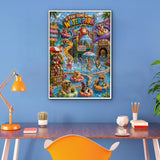 Cute Pet Water Park Jigsaw Puzzle 1000 Pieces