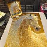 Puzzle del cavallo d'oro da 1000 pezzi