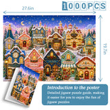 Quilted Christmas Town Jigsaw Puzzle 1000 Pieces