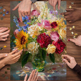 Puzzle con bouquet illuminato dal sole, 1000 pezzi