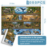 Wildlife Bücherregal Jigsaw Puzzle 1000 Teile