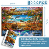 Jahreszeiten auf dem Regal Puzzle 1000 Teile