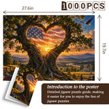 Wo Liebe auf Freiheit trifft Puzzle 1000 Stück