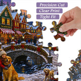 Warm Winter Village Jigsaw Puzzle 1000 Pieces