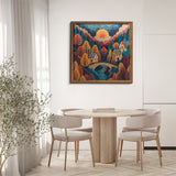 Golden Sunset Village Jigsaw Puzzle 1000 Pieces